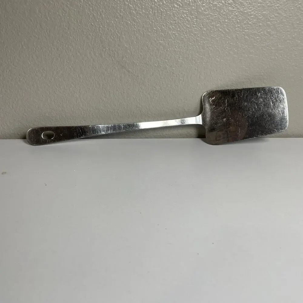 Vintage Robinson Knife Co Stainless Long Flat Spatula Turner Steel Handle 14